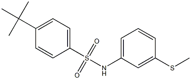 4-tert-butyl-N-[3-(methylsulfanyl)phenyl]benzenesulfonamide Struktur