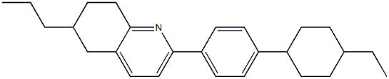 2-[4-(4-ethylcyclohexyl)phenyl]-6-propyl-5,6,7,8-tetrahydroquinoline Struktur