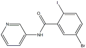 5-bromo-2-iodo-N-(3-pyridinyl)benzamide Struktur