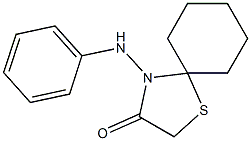 4-anilino-1-thia-4-azaspiro[4.5]decan-3-one Struktur