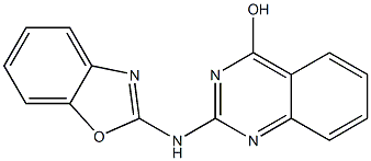 2-(1,3-benzoxazol-2-ylamino)-4-quinazolinol Struktur