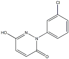 2-(3-chlorophenyl)-6-hydroxy-3(2H)-pyridazinone Struktur