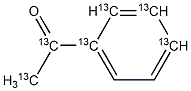 Acetophenone-13C6  (ring-13C6) Struktur