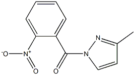 (3-methyl-1H-pyrazol-1-yl)(2-nitrophenyl)methanone Struktur