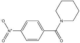 (4-nitrophenyl)(1-piperidinyl)methanone Struktur