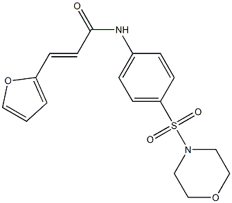 (E)-3-(2-furyl)-N-[4-(4-morpholinylsulfonyl)phenyl]-2-propenamide Struktur