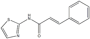 (E)-3-phenyl-N-(1,3-thiazol-2-yl)-2-propenamide Struktur