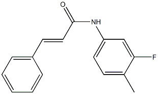 (E)-N-(3-fluoro-4-methylphenyl)-3-phenyl-2-propenamide Struktur