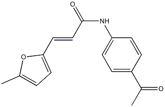 (E)-N-(4-acetylphenyl)-3-(5-methyl-2-furyl)-2-propenamide Struktur