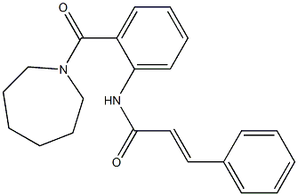 (E)-N-[2-(1-azepanylcarbonyl)phenyl]-3-phenyl-2-propenamide Struktur