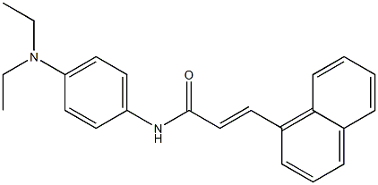 (E)-N-[4-(diethylamino)phenyl]-3-(1-naphthyl)-2-propenamide Struktur