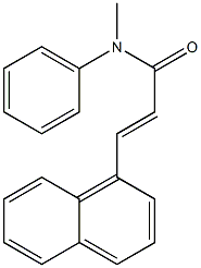 (E)-N-methyl-3-(1-naphthyl)-N-phenyl-2-propenamide Struktur