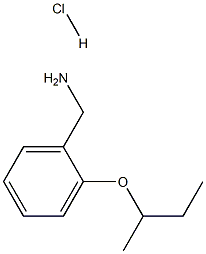 [2-(sec-butoxy)phenyl]methanamine hydrochloride Struktur