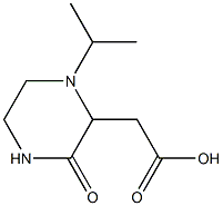 2-(1-isopropyl-3-oxo-2-piperazinyl)acetic acid Struktur