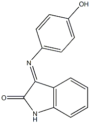 3-[(4-hydroxyphenyl)imino]-1H-indol-2-one Struktur