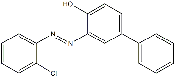 3-[(E)-2-(2-chlorophenyl)diazenyl][1,1'-biphenyl]-4-ol Struktur