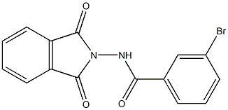 3-bromo-N-(1,3-dioxo-1,3-dihydro-2H-isoindol-2-yl)benzamide Struktur