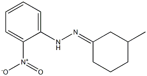 3-methylcyclohexanone N-(2-nitrophenyl)hydrazone Struktur