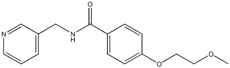 4-(2-methoxyethoxy)-N-(3-pyridinylmethyl)benzamide Struktur