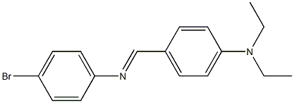 N-(4-bromophenyl)-N-{(E)-[4-(diethylamino)phenyl]methylidene}amine Struktur