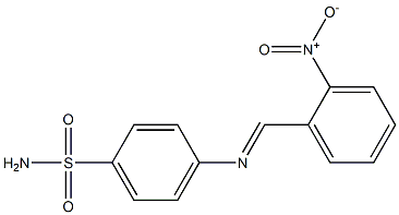 4-{[(E)-(2-nitrophenyl)methylidene]amino}benzenesulfonamide Struktur