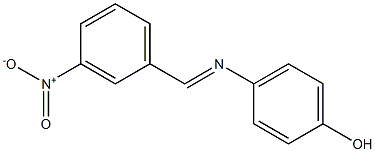 4-{[(E)-(3-nitrophenyl)methylidene]amino}phenol Struktur