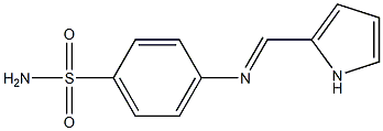 4-{[(E)-1H-pyrrol-2-ylmethylidene]amino}benzenesulfonamide Struktur