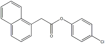 4-chlorophenyl 2-(1-naphthyl)acetate Struktur