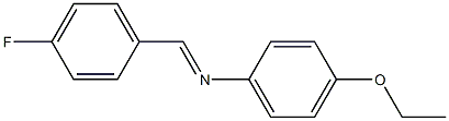 N-(4-ethoxyphenyl)-N-[(E)-(4-fluorophenyl)methylidene]amine Struktur