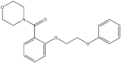 4-morpholinyl[2-(2-phenoxyethoxy)phenyl]methanone Struktur