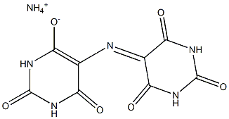 ammonium 2,6-dioxo-5-{[2,4,6-trioxotetrahydro-5(2H)-pyrimidinylidene]amino}-1,2,3,6-tetrahydro-4-pyrimidinolate Struktur