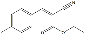 ethyl (Z)-2-cyano-3-(4-methylphenyl)-2-propenoate Struktur