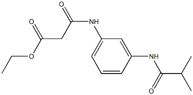 ethyl 3-[3-(isobutyrylamino)anilino]-3-oxopropanoate Struktur