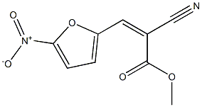 methyl (Z)-2-cyano-3-(5-nitro-2-furyl)-2-propenoate Struktur