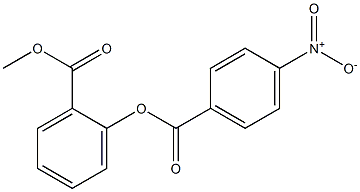 methyl 2-[(4-nitrobenzoyl)oxy]benzoate Struktur