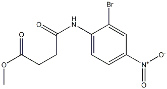 methyl 4-(2-bromo-4-nitroanilino)-4-oxobutanoate Struktur