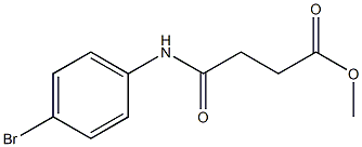 methyl 4-(4-bromoanilino)-4-oxobutanoate Struktur