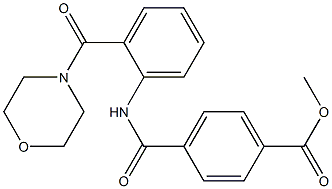 methyl 4-{[2-(4-morpholinylcarbonyl)anilino]carbonyl}benzoate Struktur