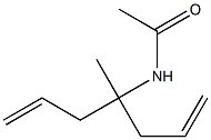 N-(1-allyl-1-methyl-3-butenyl)acetamide Struktur