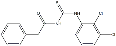 N-(2,3-dichlorophenyl)-N'-(2-phenylacetyl)thiourea Struktur