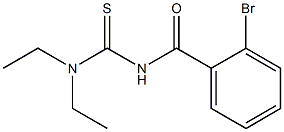 N'-(2-bromobenzoyl)-N,N-diethylthiourea Struktur