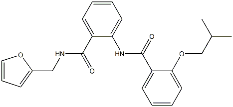 N-(2-furylmethyl)-2-[(2-isobutoxybenzoyl)amino]benzamide Struktur