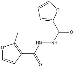 N'-(2-methyl-3-furoyl)-2-furohydrazide Struktur