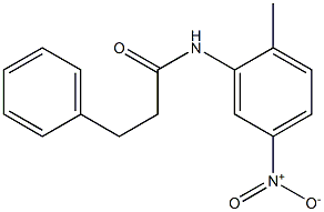 N-(2-methyl-5-nitrophenyl)-3-phenylpropanamide Struktur