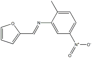 N-[(E)-2-furylmethylidene]-N-(2-methyl-5-nitrophenyl)amine Struktur