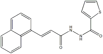 N'-[(E)-3-(1-naphthyl)-2-propenoyl]-2-thiophenecarbohydrazide Struktur