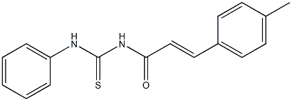 N-[(E)-3-(4-methylphenyl)-2-propenoyl]-N'-phenylthiourea Struktur