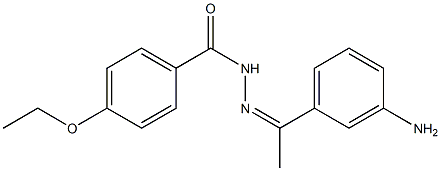 N'-[(Z)-1-(3-aminophenyl)ethylidene]-4-ethoxybenzohydrazide Struktur