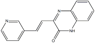 3-[(E)-2-(3-pyridinyl)ethenyl]-2(1H)-quinoxalinone Struktur