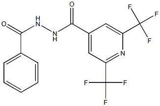 N'-benzoyl-2,6-bis(trifluoromethyl)isonicotinohydrazide Struktur